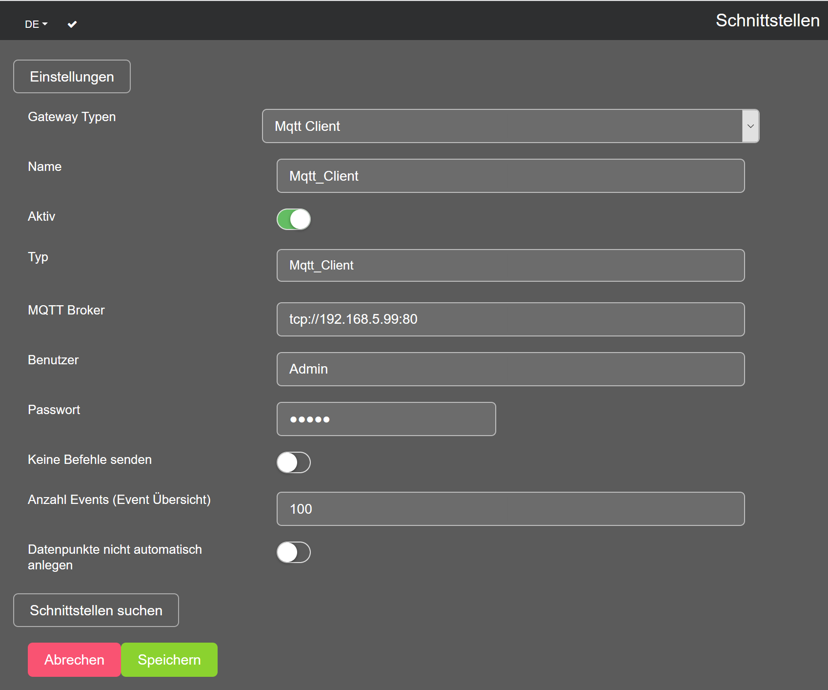 Gateway Mqtt Client